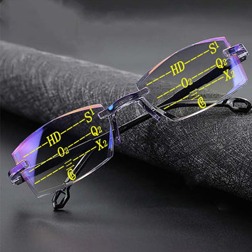 Lunettes de lecture progressive avec anti-reflet et protection anti-lumière bleue - Livraison Offerte