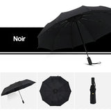Parapluie xxl double couche coupe-vent - livraison offerte