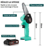 Mini scie à chaîne électrique rechargeable - Livraison offerte