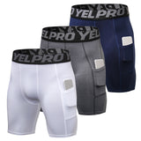 Lot de 3 shorts de compression pour homme - Livraison offerte