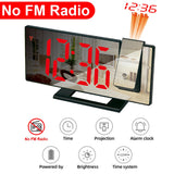 Radio-réveil à projection numérique LED au plafond - Livraison Offerte