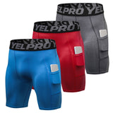 Lot de 3 shorts de compression pour homme - Livraison offerte