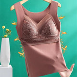 Sous-pull soutien-gorge thermique en cachemire pour femme - Livraison Offerte