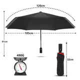 Parapluie xxl double couche coupe-vent - livraison offerte