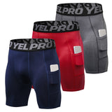 Lot de 3 shorts de compression pour homme - Livraison offerte
