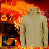 Ensemble pour homme : Veste à capuche thermique + pantalon élastique thermique - Livraison offerte