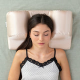 Oreiller cervical anti-rides avec housse en satin avec réduction des ronflements - Livraison offerte