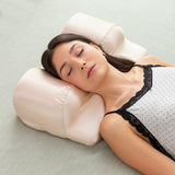 Oreiller cervical anti-rides avec housse en satin avec réduction des ronflements - Livraison offerte