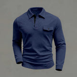 Polo confortable à manches longues pour homme collection printemps été 2026 - Livraison offerte