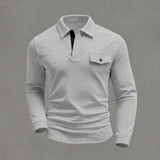 Polo confortable à manches longues pour homme collection printemps été 2026 - Livraison offerte
