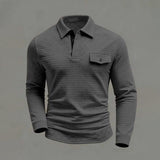 Polo confortable à manches longues pour homme collection printemps été 2026 - Livraison offerte