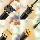 Tondeuse rasoir à cheveux professionnelle rechargeable avec écran LCD et avec accessoires - Livraison offerte